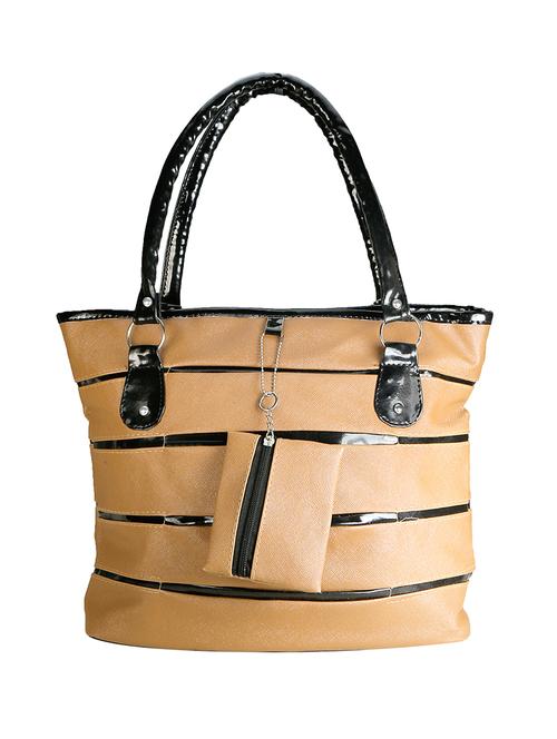 beige leather handbag - 13231927 - Very Small Image - 1