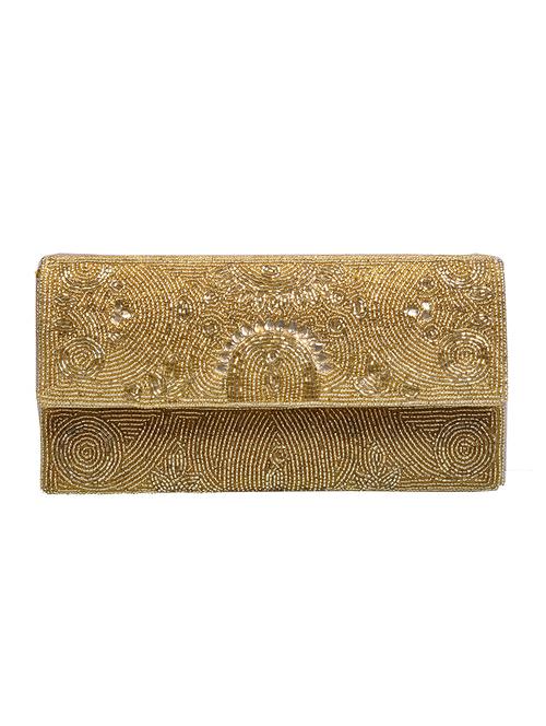 gold cotton clutch - 13237590 - Very Small Image - 1