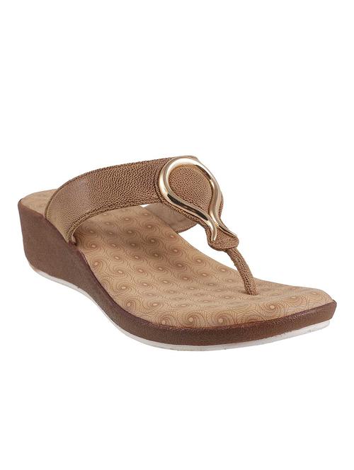 brown toe separator sandal - 13241653 - Very Small Image - 1