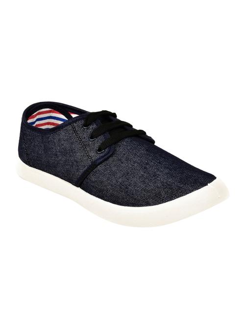 blue denim lace up shoes - 13247340 - Very Small Image - 1