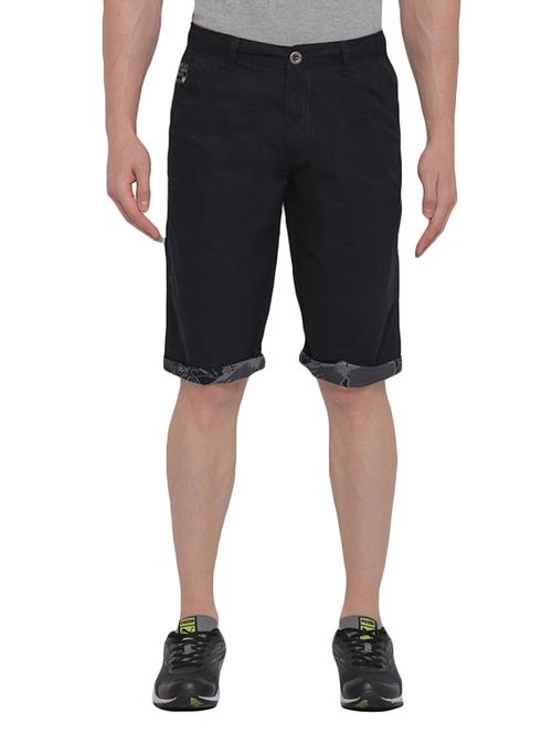 navy blue cotton shorts - 13256183 - Very Small Image - 1