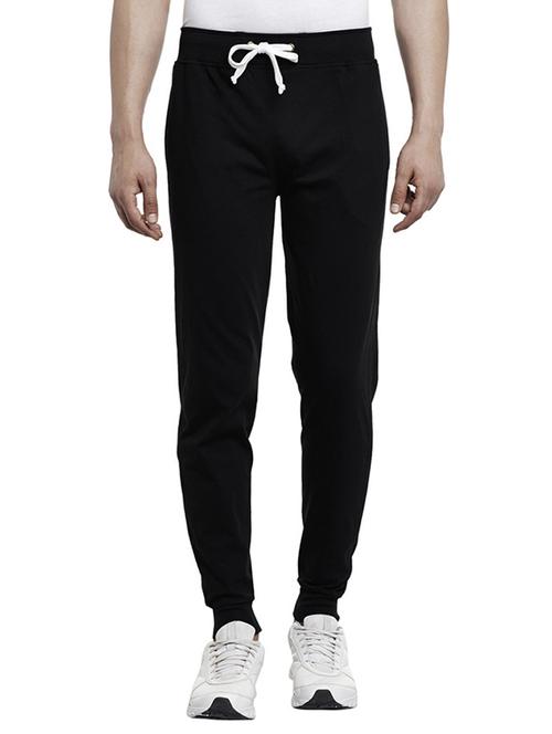 black cotton full length track pant - 13260968 - Very Small Image - 1