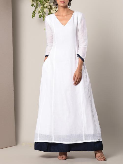 white cotton maxi dress - 13266856 - Very Small Image - 1