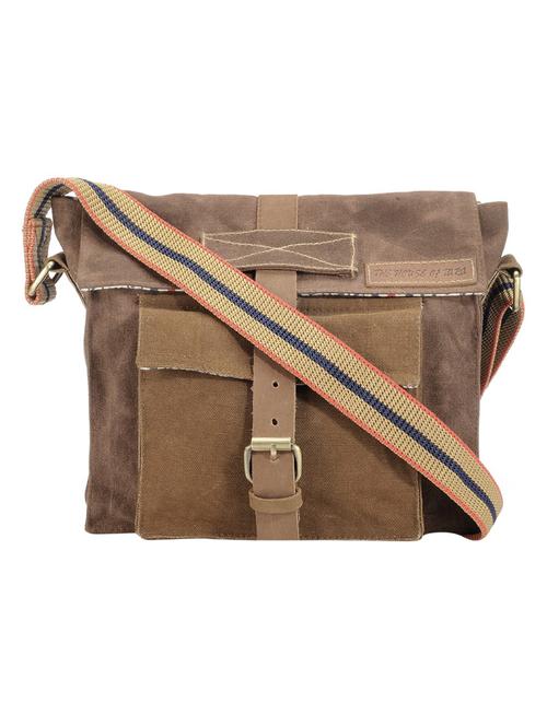 brown canvas sling bag - 13267130 - Very Small Image - 1