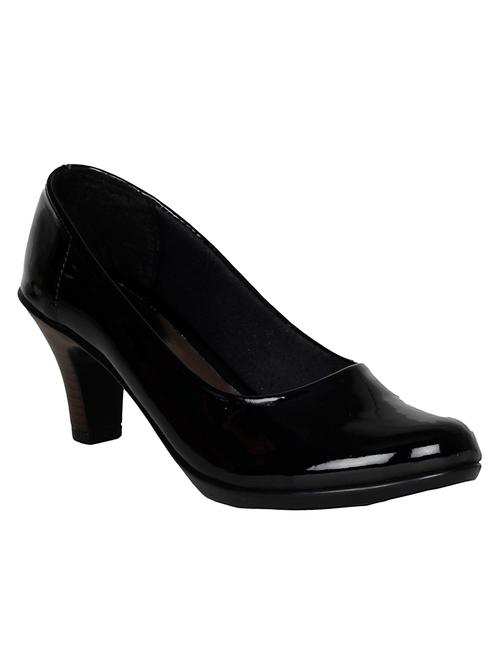 black leatherette slip on pumps - 13269754 - Very Small Image - 1