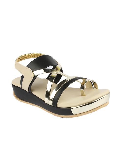 black leatherette sandals - 13275252 - Very Small Image - 1