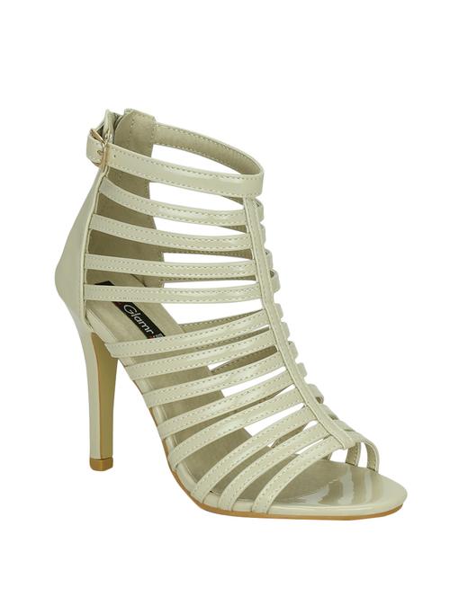 beige leatherette gladiators sandals - 13275835 - Very Small Image - 1