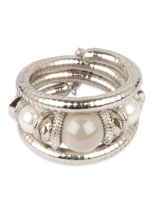 Silver embellished alloy bracelet - 13283484 - Very Small Image - 1