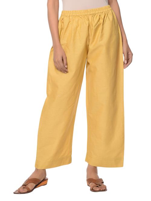 yellow linen palazzo - 13283817 - Very Small Image - 1