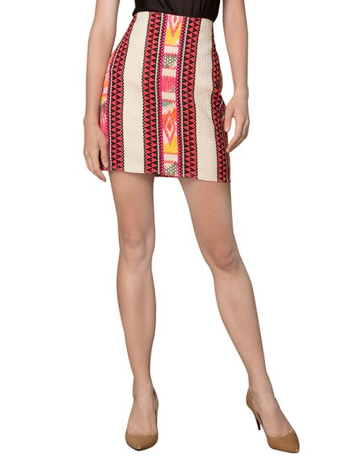 multicolored cotton skirt - 13297398 - Very Small Image - 1