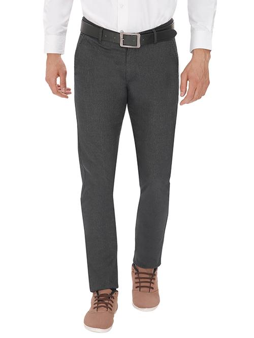 black cotton chinos casual trousers - 13301329 - Very Small Image - 1