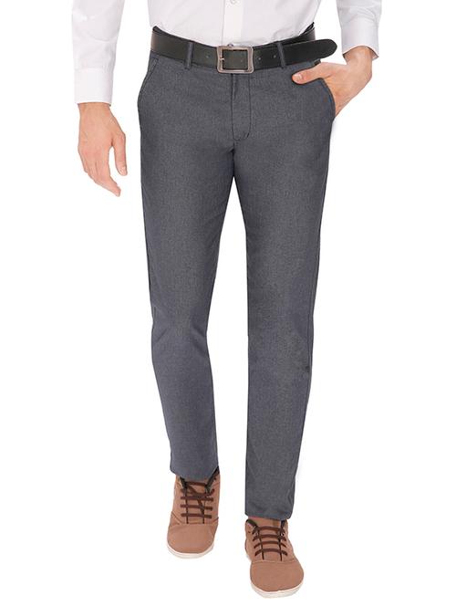 blue cotton casual trouser - 13301330 - Very Small Image - 1