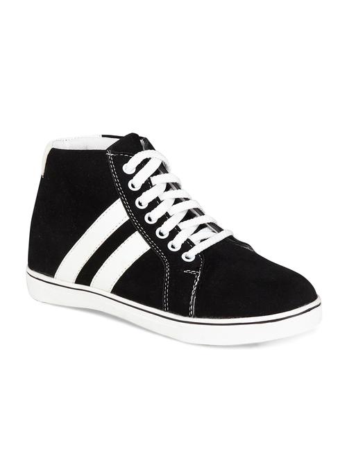 black canvas laceup sneakers - 13312184 - Very Small Image - 1