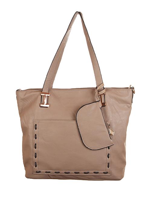 grey leatherette handbag - 1332347 - Very Small Image - 1