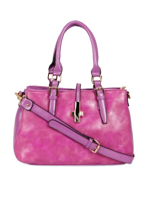 magenta leatherette structured handbag - 1332550 - Very Small Image - 1