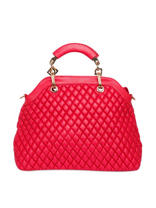 bagkok dark pink quilted pattern leatherette handbag - 1332583 - Very Small Image - 1