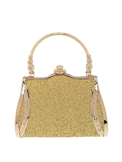 gold satin clutch - 13341798 - Very Small Image - 1