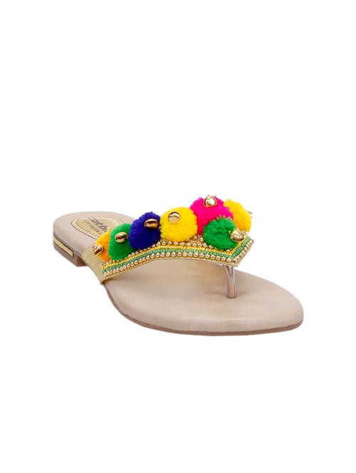 multi colored toe separator kolhapuri - 13355473 - Very Small Image - 1
