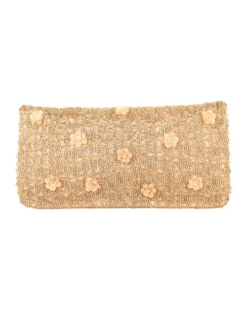 gold satin clutch - 13360878 - Very Small Image - 1