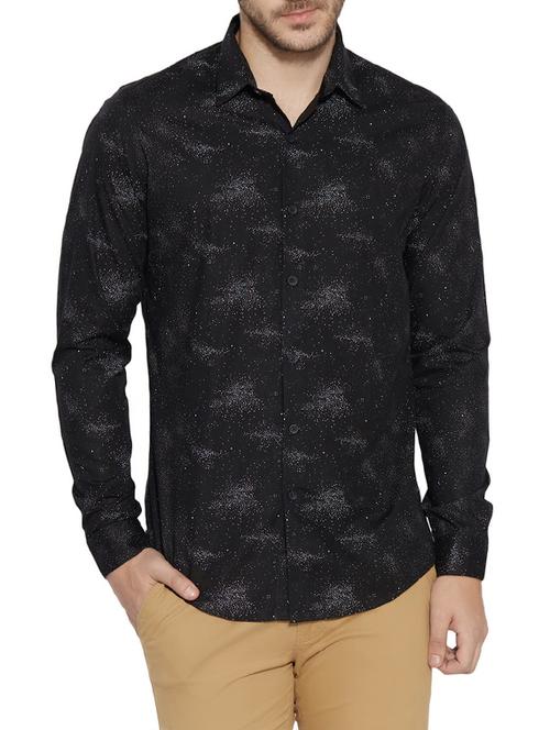 black cotton casual shirt - 13362303 - Very Small Image - 1