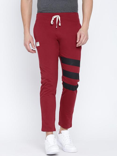 red cotton joggers track pant - 13364091 - Very Small Image - 1