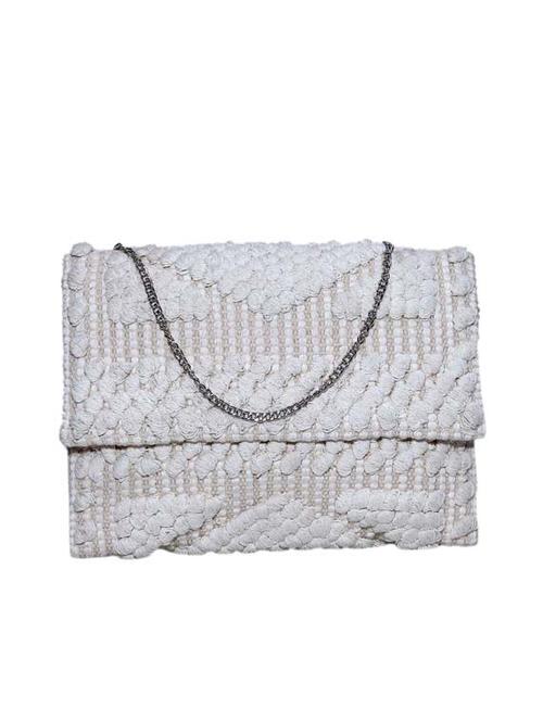 white cotton clutch - 13369509 - Very Small Image - 1