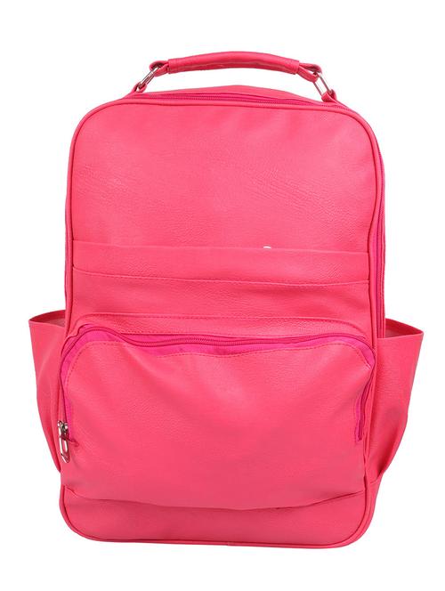 pink leatherette backpack - 13373977 - Very Small Image - 1