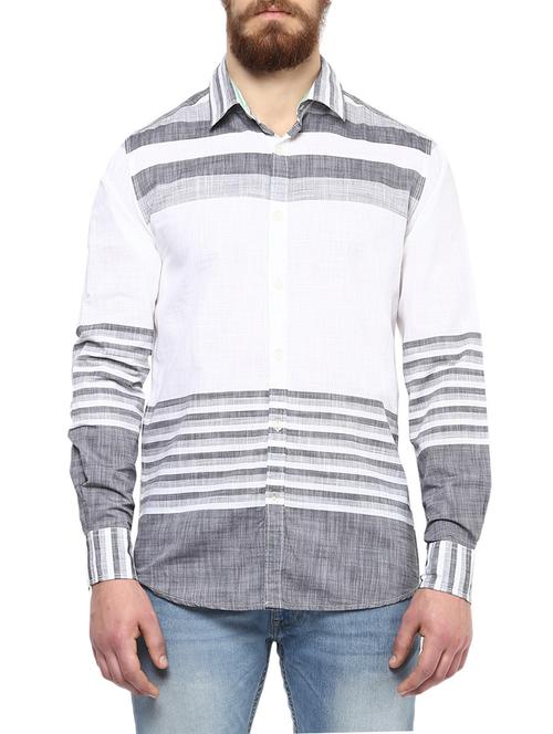 white cotton casual shirt - 13376838 - Very Small Image - 1