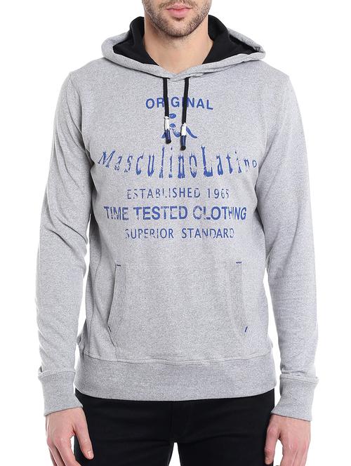 grey cotton sweatshirt - 13384009 - Very Small Image - 1