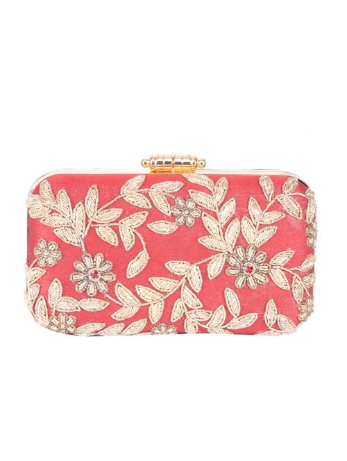 red silk clutch - 13393176 - Very Small Image - 1