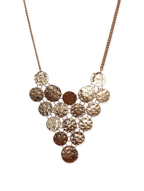 lass vogue golden coined necklace - 13393416 - Very Small Image - 1