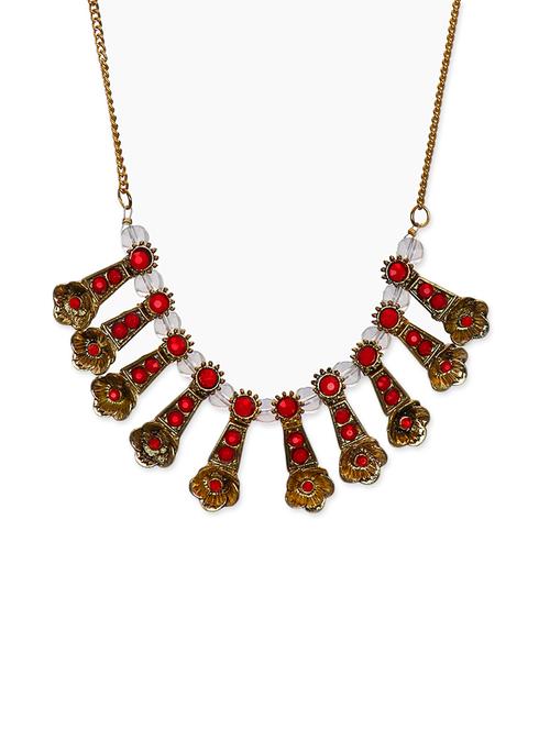 lass vogue studded statement necklace - 13393488 - Very Small Image - 1