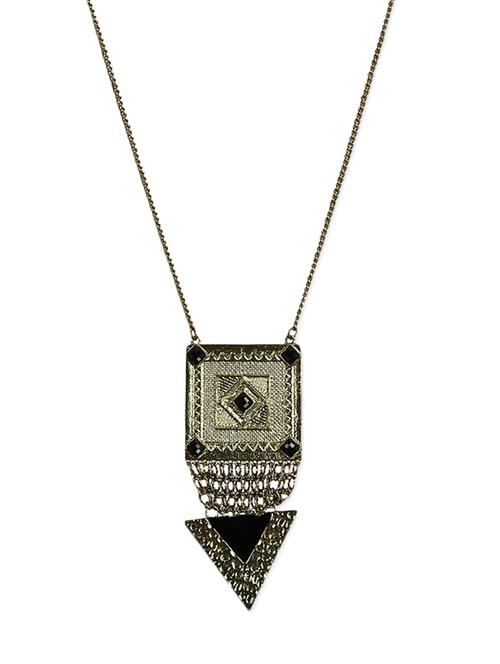 lass vogue silver metal necklace - 13393507 - Very Small Image - 1