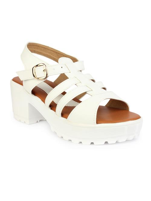 white ankle strap sandal - 13393774 - Very Small Image - 1