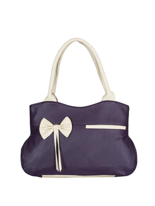 purple leatherette handbag - 13394290 - Very Small Image - 1