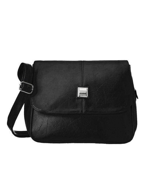 black leatherette sling bag - 13394295 - Very Small Image - 1