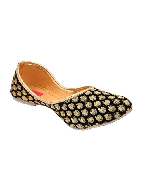 black embroidered slip on juits - 13397251 - Very Small Image - 1