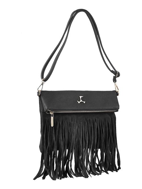 black leatherette sling bag - 13398214 - Very Small Image - 1