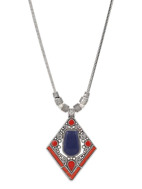 red colored tribal necklace - 13422614 - Very Small Image - 1