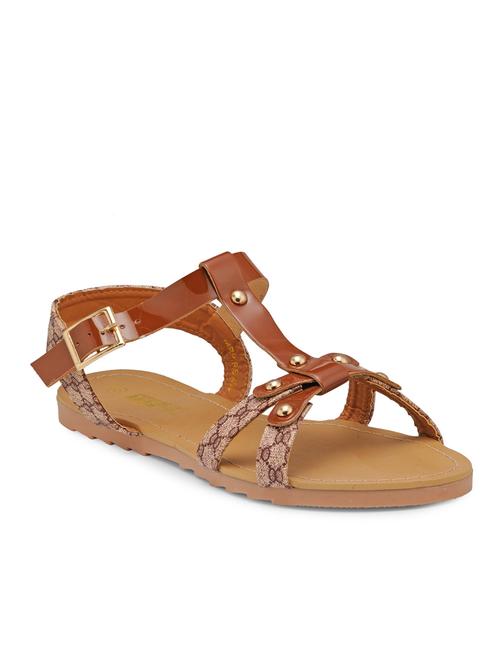 brown ankle strap sandal - 13428405 - Very Small Image - 1