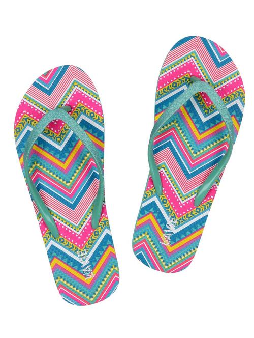 lavie multicoloured printed flip flops - 13428792 - Very Small Image - 1