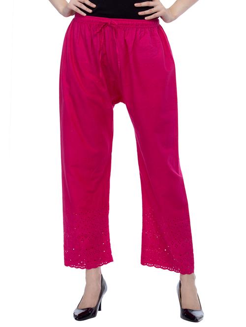 pink cotton palazzo - 13430910 - Very Small Image - 1