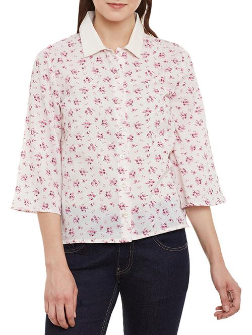 pink cotton regular shirt - 13433336 - Very Small Image - 1