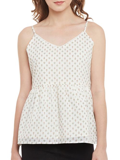 printed white cotton top - 13433365 - Very Small Image - 1