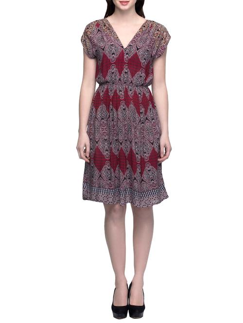 multi colored viscose dress - 13435437 - Very Small Image - 1