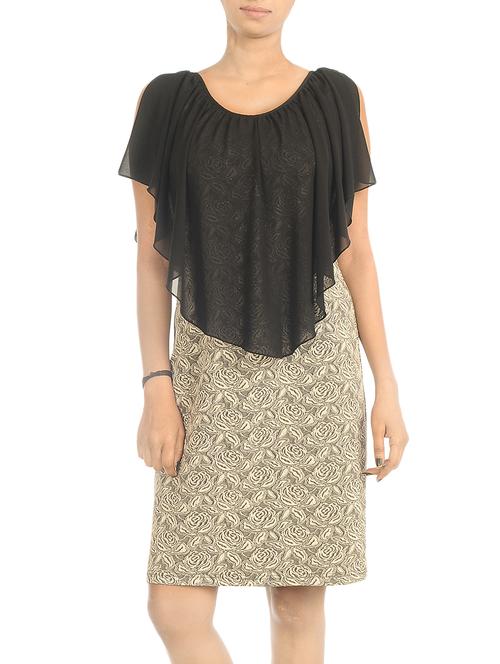 black georgette dress - 13445774 - Very Small Image - 1