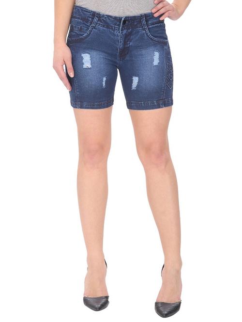 blue denim short - 13453294 - Very Small Image - 1
