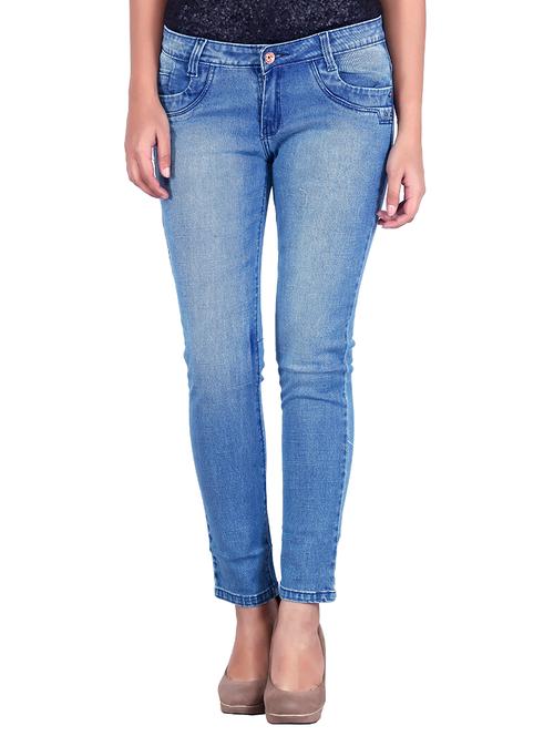 light blue slim fit denim jean - 13453330 - Very Small Image - 1