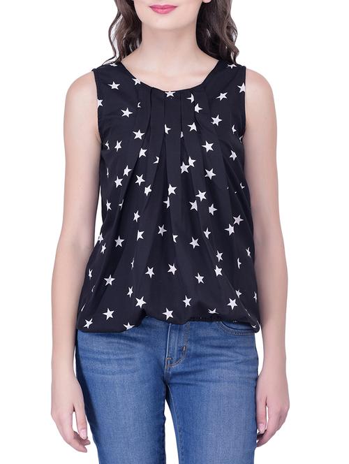 black poly crepe balloon top - 13455393 - Very Small Image - 1