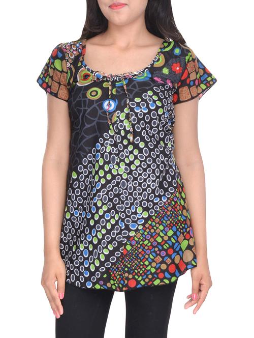 multicolored printed cotton top - 13455420 - Very Small Image - 1